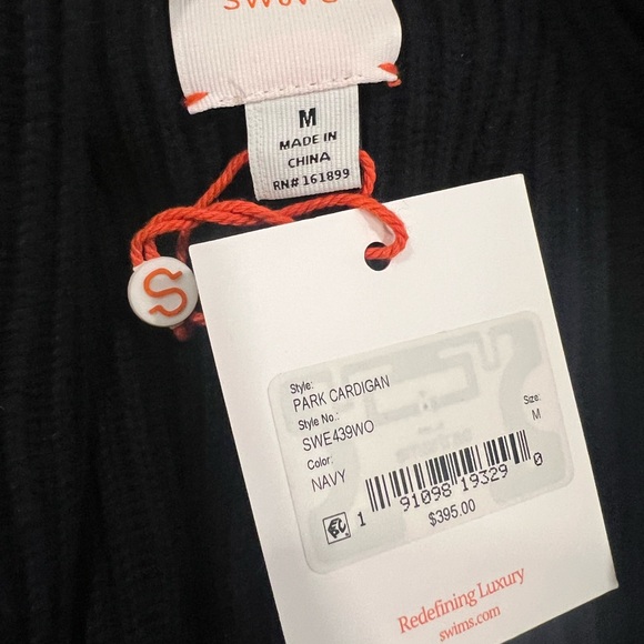 *NWT* Men's SWIMS Park Wool & Cotton Rib Cardigan - Picture 4 of 8